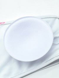 BIKINI Z VISOKIM PASU S CVETLIČNIM POTISKOM FRACISCA beli