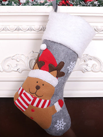 <tc>Božična dekoracija: nogavice OREY sive 3</tc>