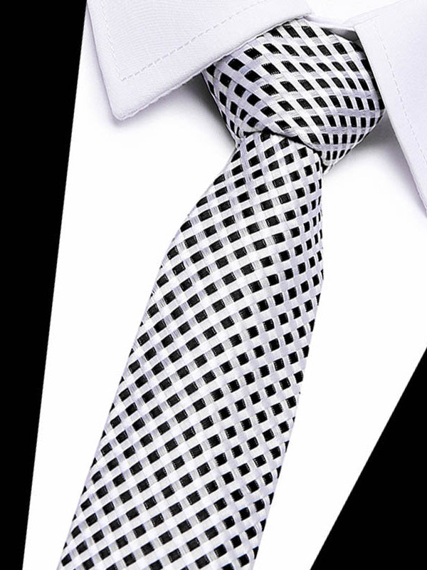 <tc>3x kravata Chilton: temno modra, modra in belo-črna</tc>