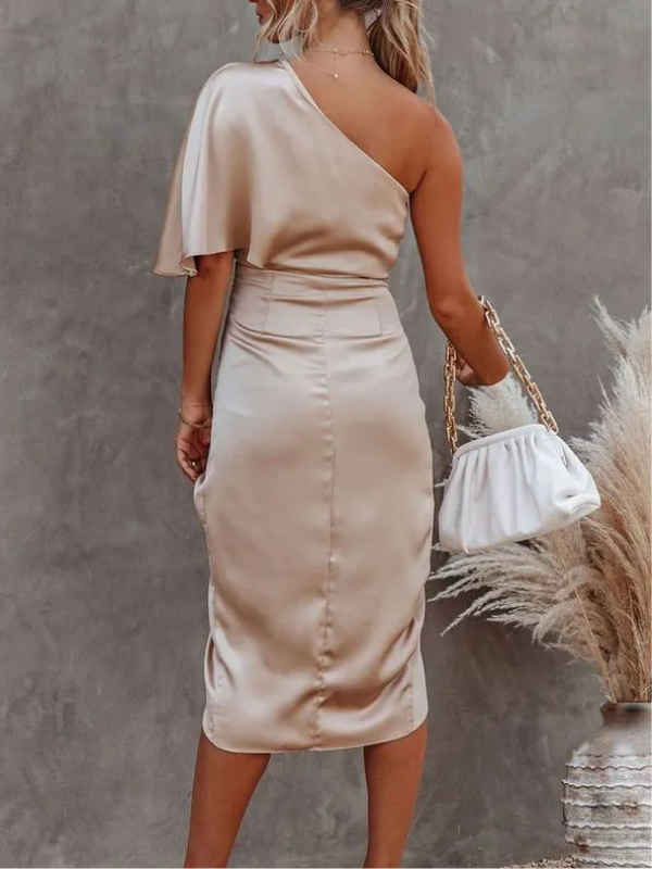 ELEGANTNA OBLEKA MANUELITA bež