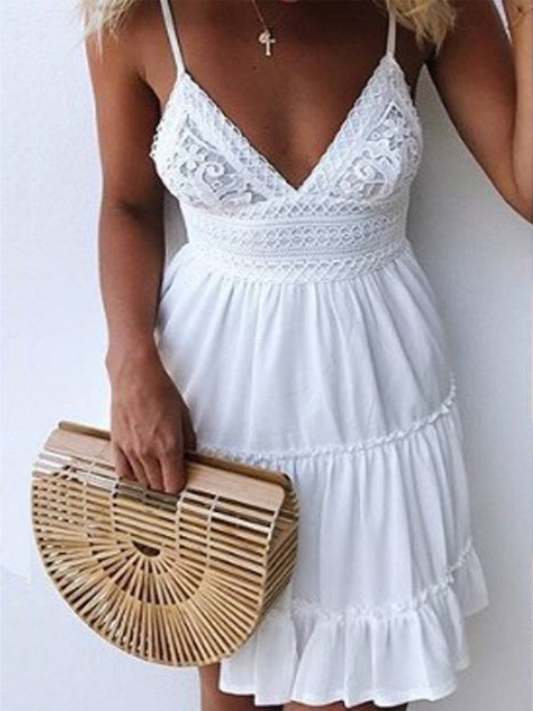 ELEGANTNA OBLEKA TANEIKA bela