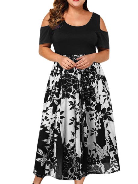 ELEGANTNA OBLEKA PLUS SIZE DAVINA črna