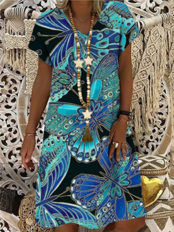 ELEGANT DRESS JANILIA blue