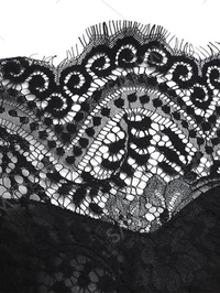 ELEGANTNA ČIPKASTA OBLEKA PRANAVI črna