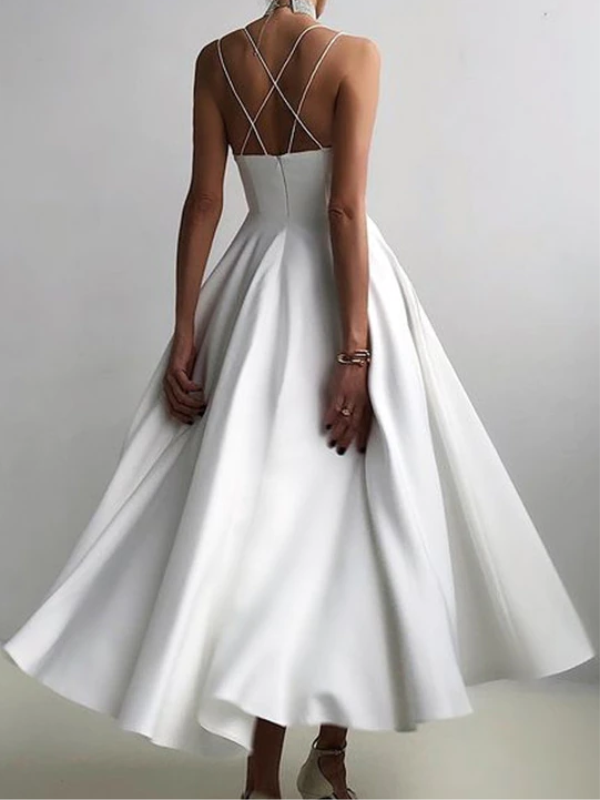 ELEGANT DRESS TASHEY white