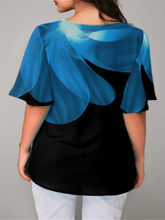 TUNIC GERLINDE black and blue