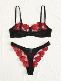 <tc>
                  
                    
                  
                    Komplet spodnjega perila Clemency črno-rdeč</tc>