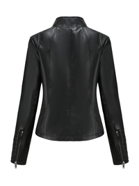 LEATHER IMITATION JACKET MARCENA black