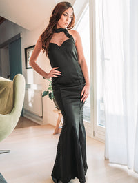 MERMAID EVENING DRESS NOREDA black