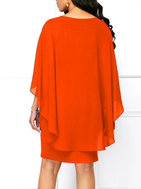 OBLEKA PLUS SIZE LONA