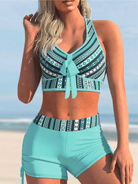 STRIPES BIKINI NASTIA light blue