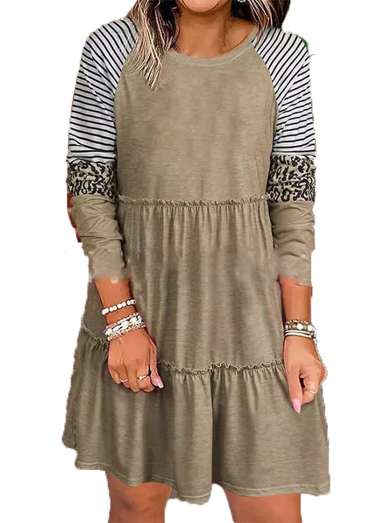 OBLEKA PLUS SIZE MAUDY rjava