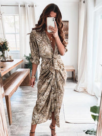 ELEGANTNA OBLEKA GABBI siva