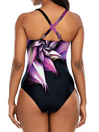 MONOKINI MARITIZA črna in vijolična