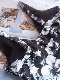 MONOKINI BRIA črno-bela