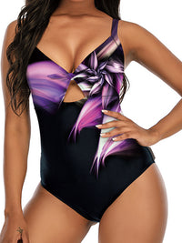 MONOKINI MARITIZA črna in vijolična
