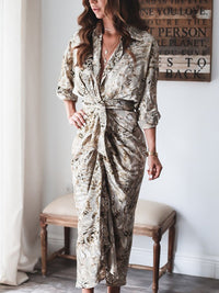 ELEGANTNA OBLEKA GABBI siva