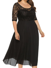 <tc>ELEGANTNA PLUS SIZE OBLEKA NEUS črna</tc>