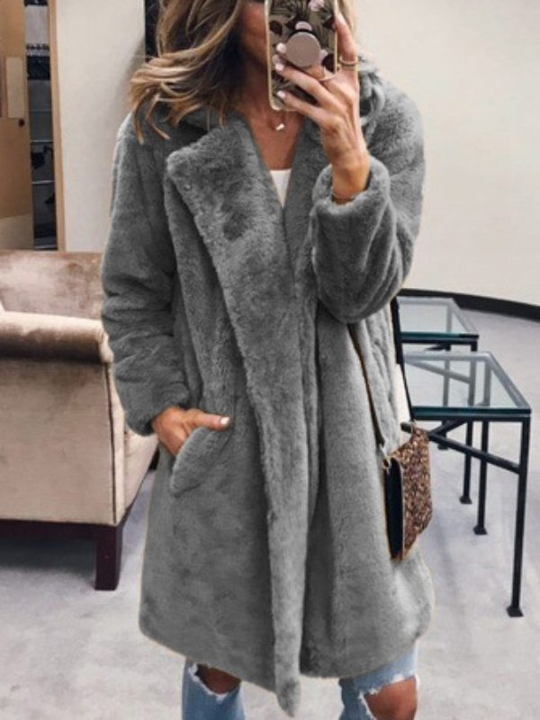 Fluffy coat sales