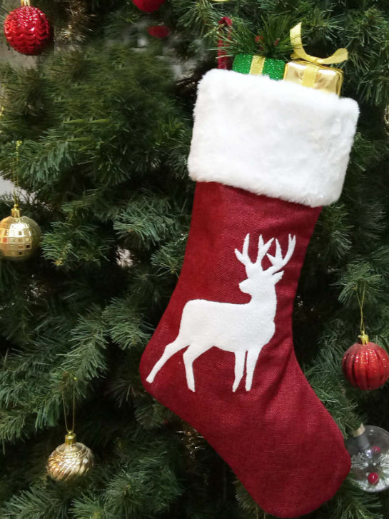 <tc>Božična dekoracija: nogavice MARRY rdeče 2</tc>