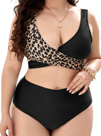 <tc>BIKINI VIOLETTA črn in leopard</tc>