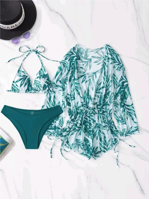 <tc>3-DELNI KOMPLET ZA NA PLAŽO MARIETTE zelen</tc>