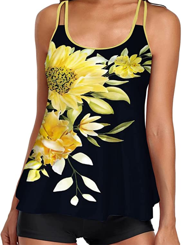 TANKINI INGRIA yellow and black