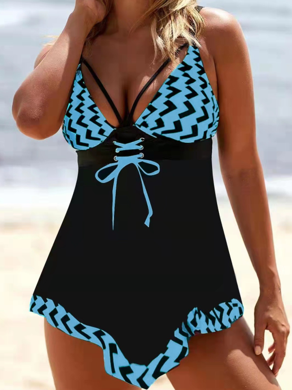 TANKINI DALLIS črno-moder