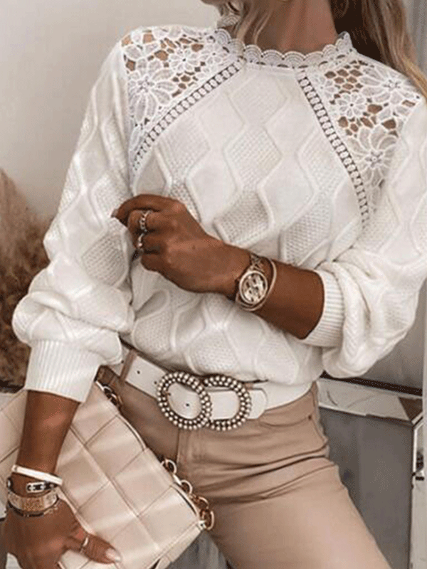 Elegant pullover ISHARA beige
