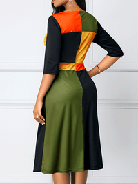 ELEGANT DRESS LAVINIA multicolored