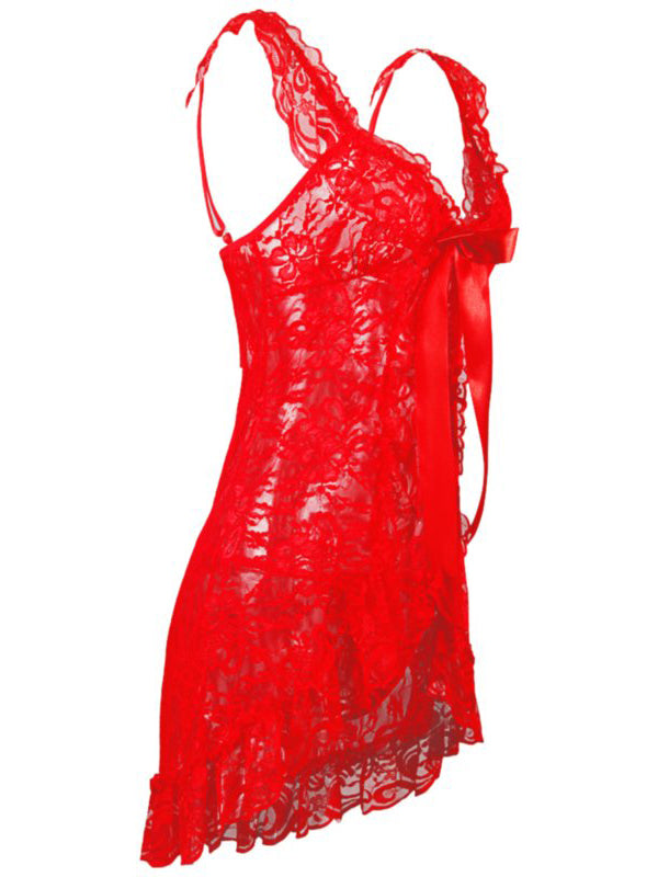<tc>Nėriniuotas apatinių drabužių rinkinys Cybelle raudonas</tc>