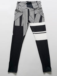 LEGGINGS ANNORA white and black