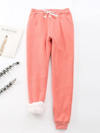 THERMO JOGGING TROUSERS MARIDIT apricot red