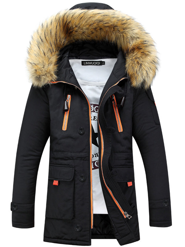 <tc>Zimska jakna s krznom Cedrik črna</tc>