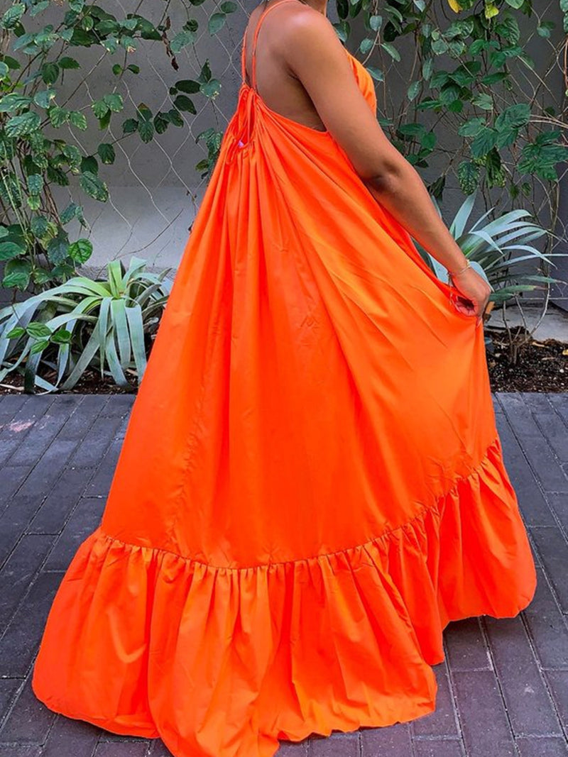 <tc>Vasarinė suknelė Genna oranžinė</tc>