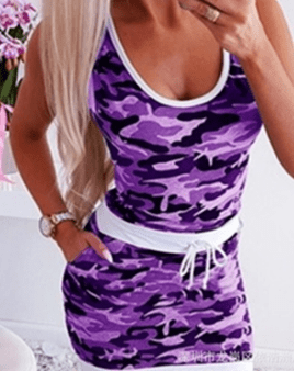 <tc>Mini suknelė Aurore violetinė</tc>