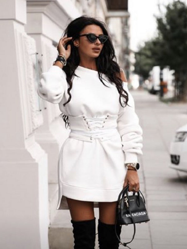 <tc>Elegantiškas megztinis Andreana baltas</tc>