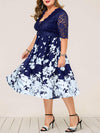 PLUS SIZE DRESS KORNELIA dark blue