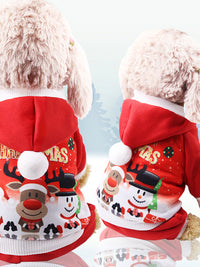 CHRISTMAS DOG SWEATER CLARISA red