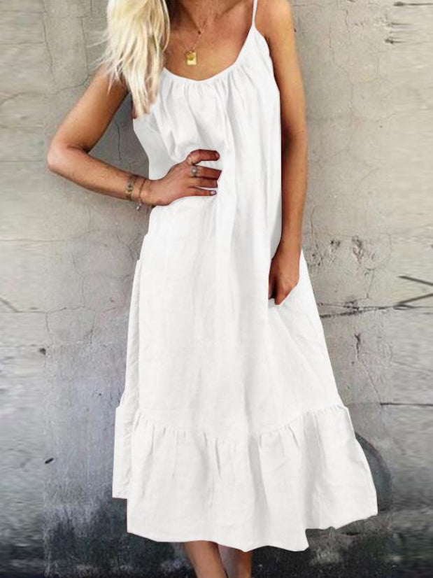 MINI DRESS CRYSTOL white