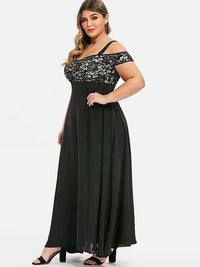 ELEGANT PLUS SIZE DRESS OLIVIA black