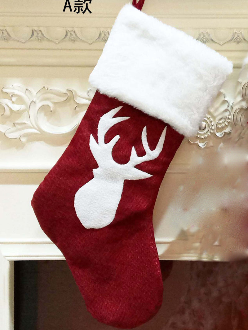 <tc>Dekoracija kalėdų dovanų maišelis "kojinės" Marry raudona</tc>