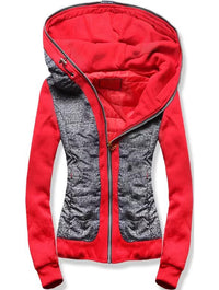 HOODIE JACKET MARTA red