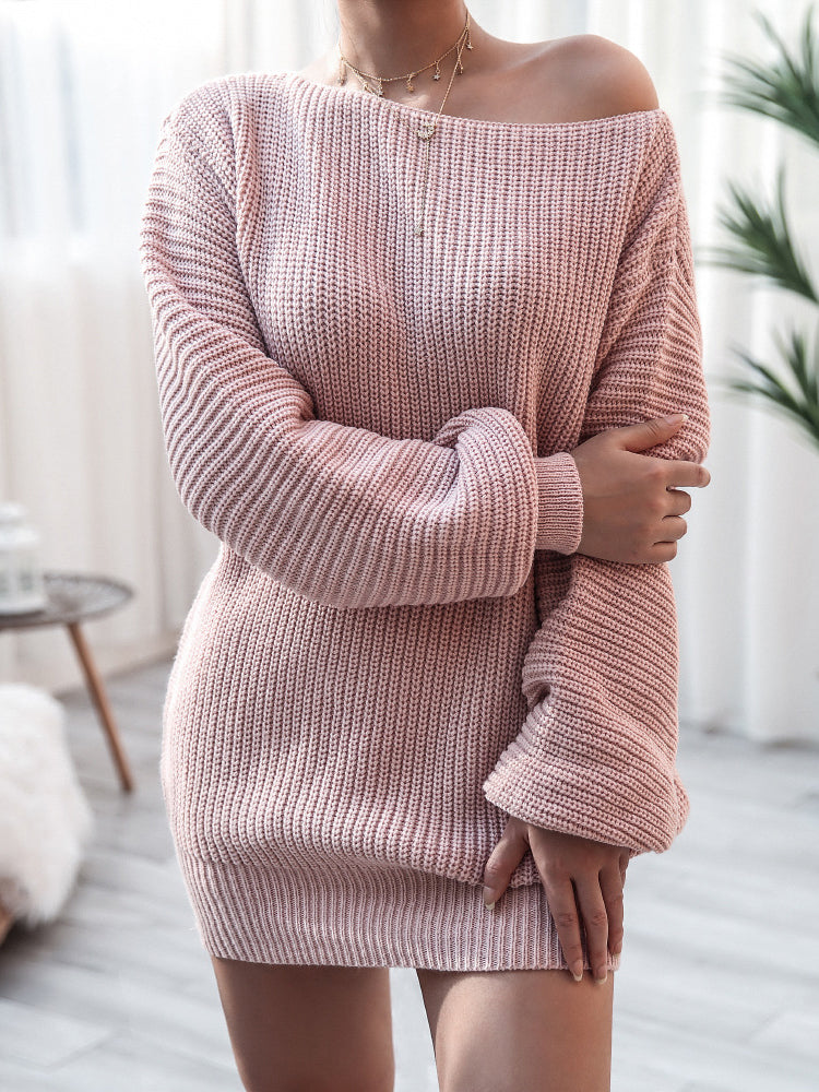 SWEATER DRESS LATRISHA pink