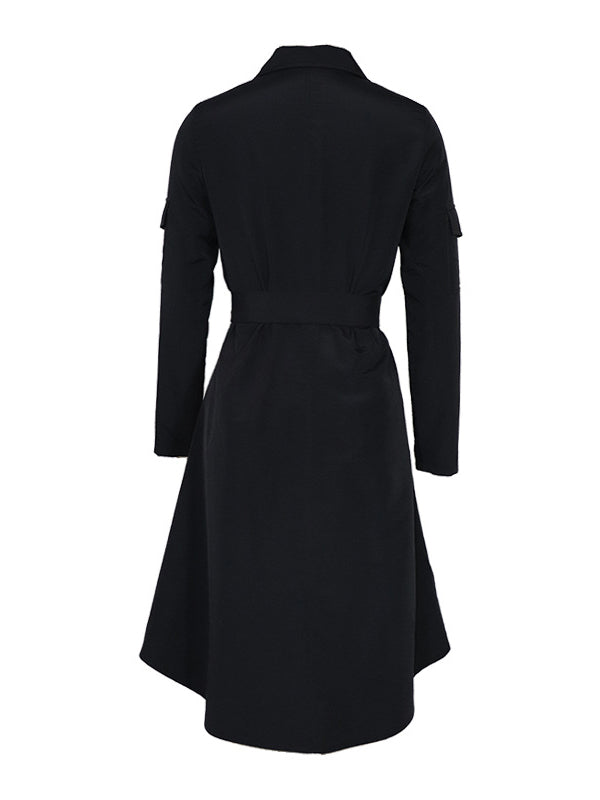 ELEGANT DRESS HEATHUR black (belt not included)