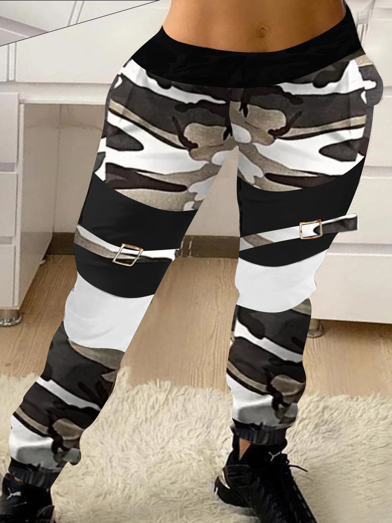 CASUAL PANTS JULEATA black and white