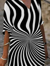 ELEGANT DRESS AGNIESZKA black and white