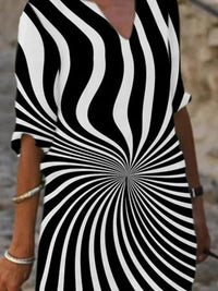 ELEGANT DRESS AGNIESZKA black and white