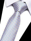<tc>3x kravata Chess: modra, črna, svetlo siva</tc>