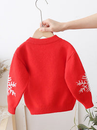 KID'S NEW YEAR PULLOVER EDAN red